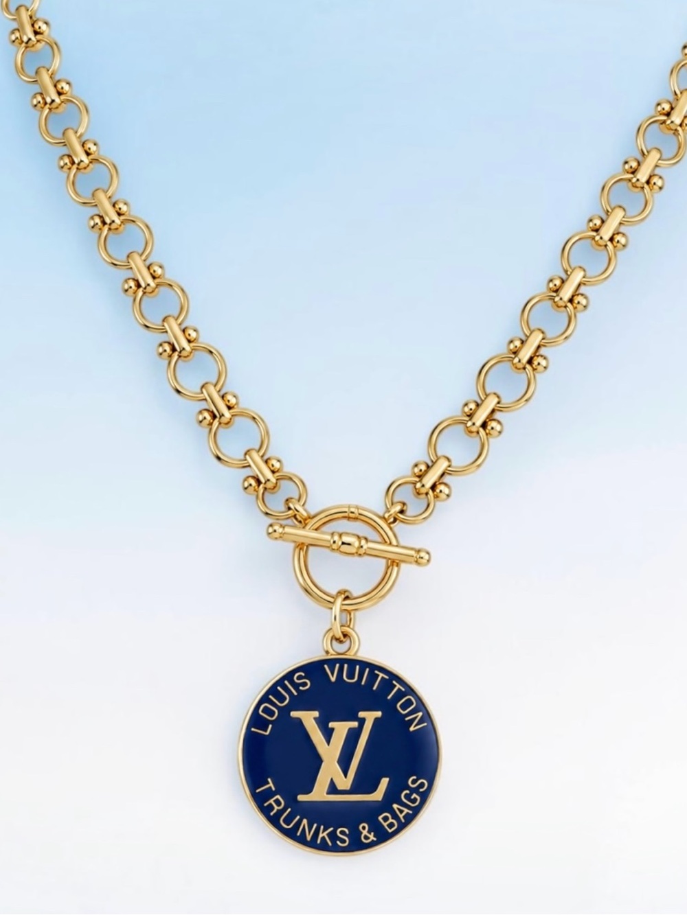 Authentic Repurposed Designer Zipper Pull Pendant Necklace 14K Gold Filled | 18”